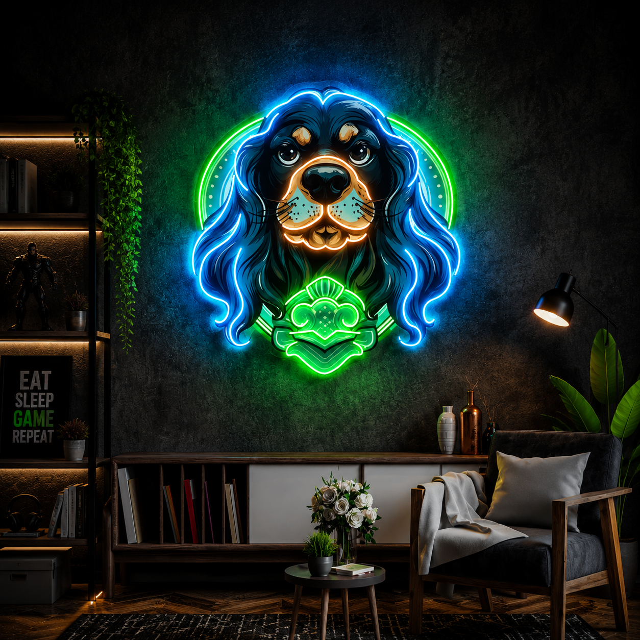 Neon Cocker Spaniel Neon Sign