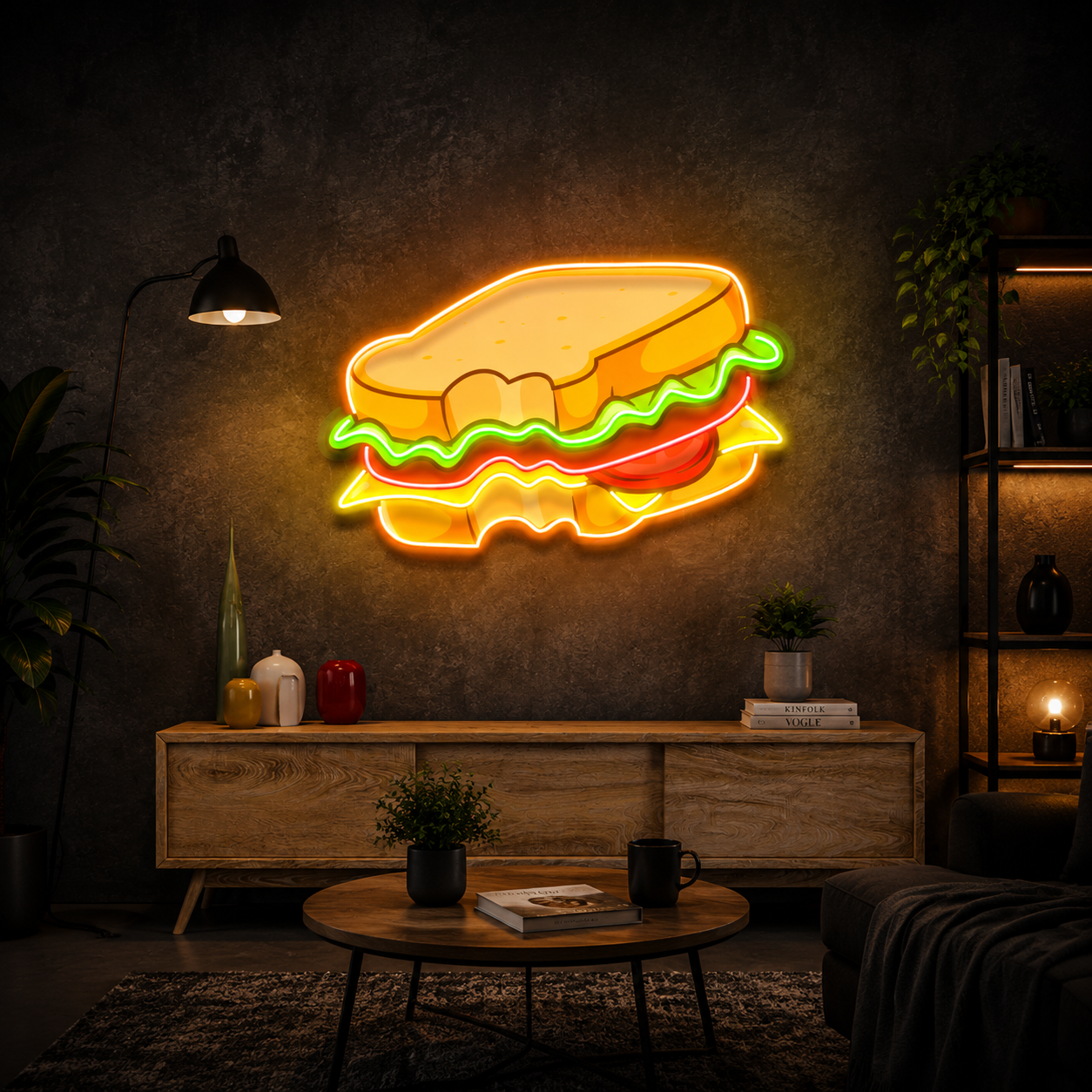 Sandwich Neon Wall Art
