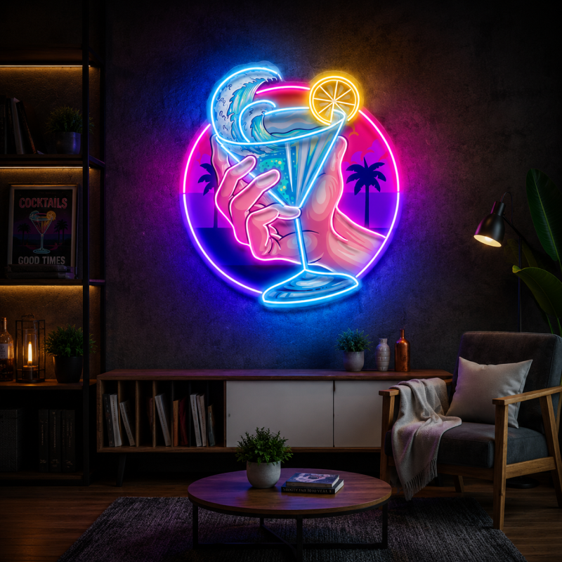 Tropical Cocktail Neon Sign