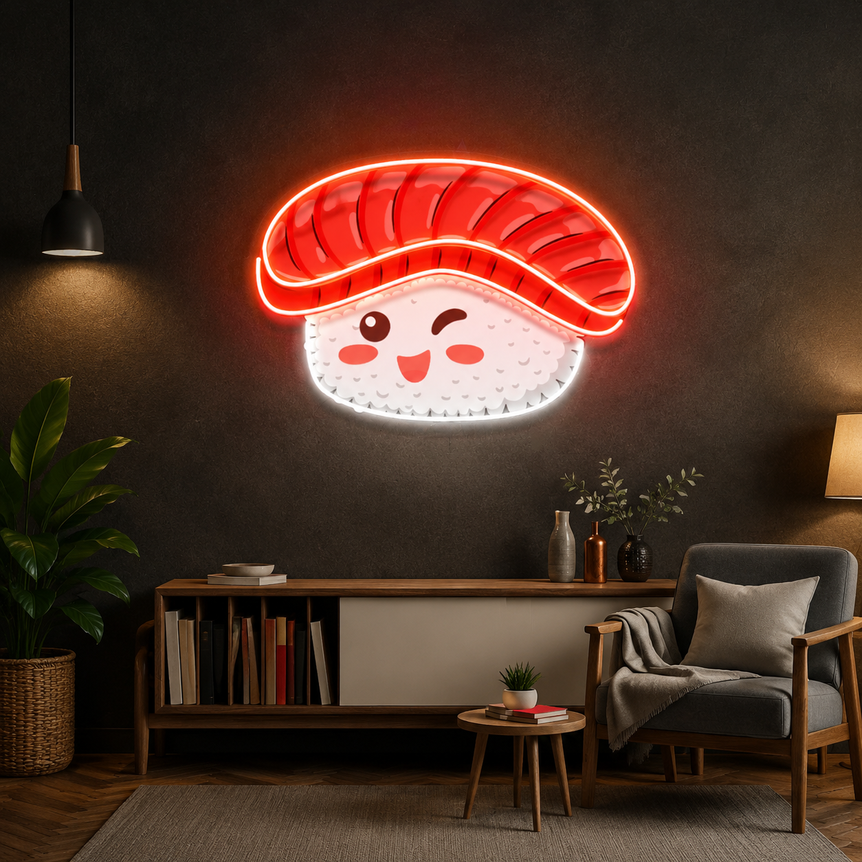Tuna Sushi Neon Wall Art